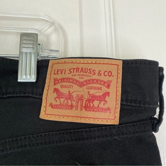 LEVI'S Wedgie Skinny Fit Jeans Black Size 22W - Picture 9 of 11